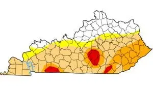 Rainfall helps reduce severe drought areas across Kentucky
