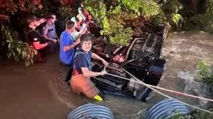 Hardin County crash sends car into flooded creek, killing 1
