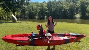 Kayak prize package offered by KDFWR in contest