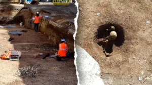 Ancient 'seated' skeletons unearthed beneath modern school site, puzzling archaeologists