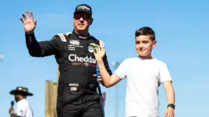 Kyle Busch's son suffers heartbreak in emotional return to racing after father's stunning death