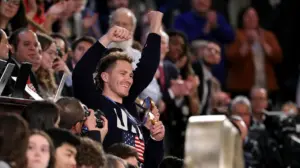 Former top Harris adviser ignites backlash over 'political props' comment targeting USA men's hockey team