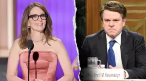 Tina Fey praises Matt Damon's Brett Kavanaugh parody on 'SNL,' 'played him so perfectly'