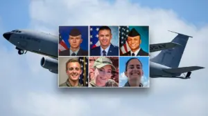 Pentagon identifies 6 US airmen killed in refueling tanker crash in Iraq after mid-air collision