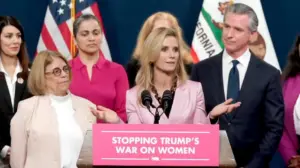 Gavin Newsom's wife scolds reporters at Planned Parenthood funding bill signing ceremony