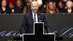Biden says ‘I’m a h--- of a lot smarter than most of you’ to crowd at Jesse Jackson's funeral