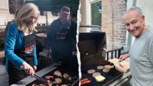 Schumer's 'E. coli' burger photo resurfaces after another Dem's grilling skills get torched: 'What is that?'
