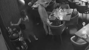 SEE IT: Couple allegedly caught on video swiping $4K bottle from table in brazen restaurant theft