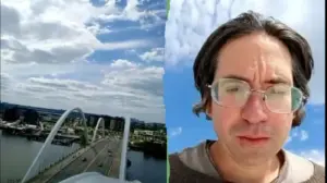 Activist remains perched atop DC bridge protesting Iran war, AI development: 'The spirit moves me'
