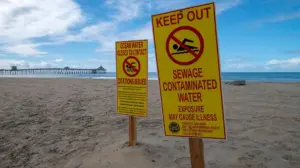 Tsunami of sewage from Mexico barrels toward US coastline, officials warn