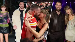 Taylor Swift and Travis Kelce's love story in photos as wedding day arrives