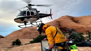 Family's spring break hike turns into life-or-death rescue after parent falls 70 feet off Utah cliff