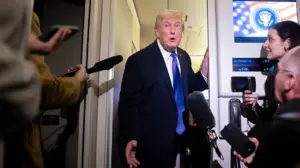 Trump says 'this is a Democrat shutdown' as he touts low inflation, falling murder rate