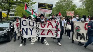 Anti-Israel NYC protesters chant support for Hamas, demand Mamdani make major changes at rally