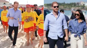 Meghan Markle and Prince Harry upstaged by Bondi Beach sunbather who treated them like they were invisible