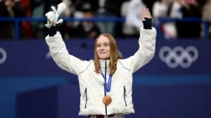 Corinne Stoddard breaks US women's Olympic short track medal drought with bronze win at Winter Games