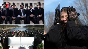 Mock funeral held for the penny at Lincoln Memorial as 230-year coin production ends