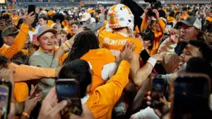 Tennessee beat Alabama, smoked cigars and helped fund Kalen DeBoer’s NIL fund with $500K field-storming fine
