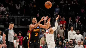 Hawks' last-second heave is too late as Knicks hang on for win