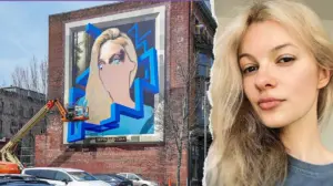 Mural honoring murdered Ukrainian refugee Iryna Zarutska taken down in Providence after local outrage