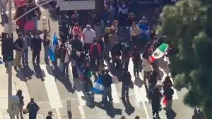 Federal agent attacked and hospitalized during anti-ICE protest in Downtown LA