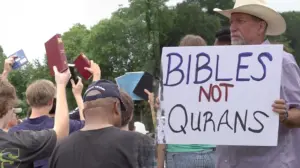 Outrage over Qurans and Hijabs at Texas school ignites Bible revival outside campus gates