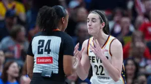 Caitlin Clark calls out referees for failing to call foul on play she says gave her a contusion