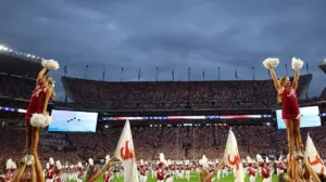 Watch as OutKick's Trey Wallace braves Hurricane Isaias' before Alabama-Georgia showdown in Tuscaloosa