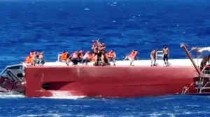 Mom loses grip on daughter as passenger ferry capsizes with 20 people still missing