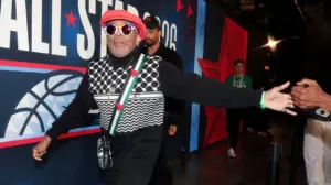 Spike Lee wears pro-Palestinian outfit to NBA All-Star Game with Israeli-born player competing