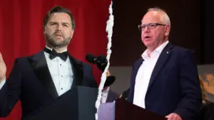 JD Vance compares Gov Tim Walz to an 'arsonist' for allegedly trying to take credit for FBI fraud raids