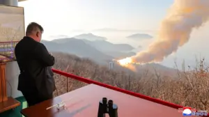 North Korea tests solid-fuel missile engine as Kim boosts threat to US mainland