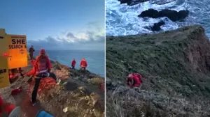 Vehicle falls 500 feet off towering cliff along California scenic roadway, killing one