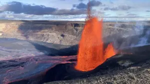 Famous volcano blasts lava 1,000 feet high, triggering emergency closures at national park
