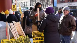 WATCH: Hardcore socialist groups stage-manage anti-ICE protest in Washington