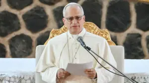 Pope Leo urges Africans to stay and 'serve your country' instead of migrating as displacement climbs