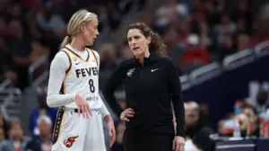 Fever coach Stephanie White launches fiery defense of herself after Sophie Cunningham hit