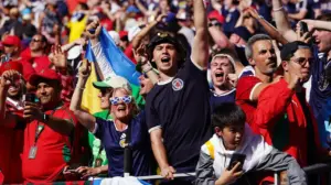 Tartan Army marches through the streets like something out of 'Braveheart' ahead of match with Morocco