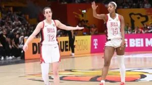 Caitlin Clark says she and Angel Reese have 'always been friends' after winning FIBA Women's World Cup
