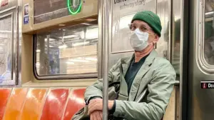 Tom Hanks goes incognito on NYC subway with mask and beanie during recent trip