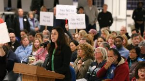 Trans volleyball player incident unleashes parade of angry parents on Illinois school board meeting